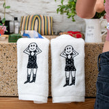 GUEST TOWEL SMILEY GIRL HELEN B