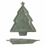 PIATTO ALBERO DI NATALE VERDE