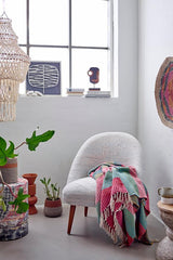 Plaid in Cotone Riciclato Isnel Pink