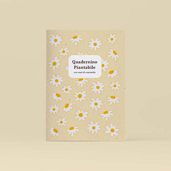 QUADERNINO PIANTABILE - CON SEMI DI CAMOMILLA