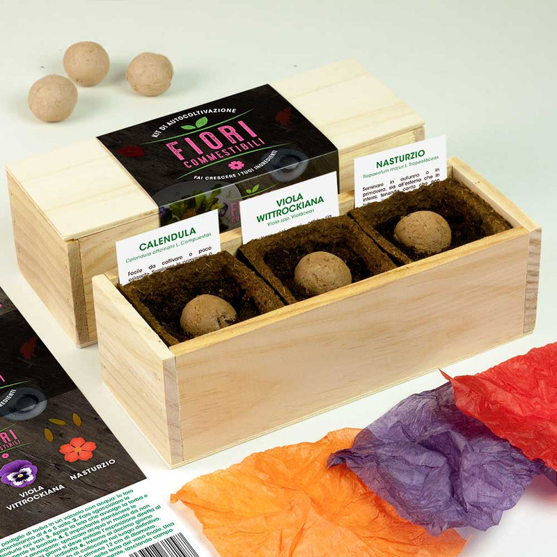 KIT DI AUTOCOLTIVAZIONE FIORI COMMESTIBILI