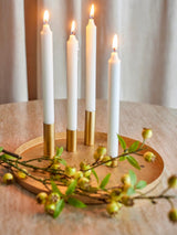 VASSOIO TONDO CON PORTA CANDELE MAGNETICO