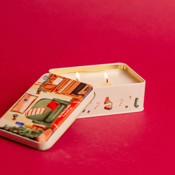 CANDELA CHRISTMAS TIN PIANO POMEGRANATE SPRUCE