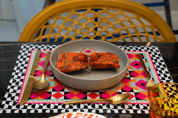 DECOR SET 2 TOVAGLIETTE RIGIDE ETHNIC