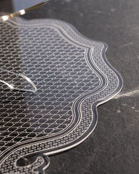 LE JARDIN SET 2 SOTTOPIATTI TRASPARENTE