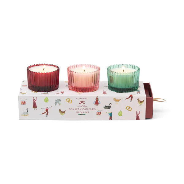 CANDELE HOLIDAY RIBBEN MERCURY SET DI 3