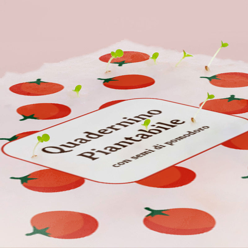 QUADERNINO PIANTABILE - CON SEMI DI POMODORO