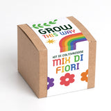 GROW THIS WAY - KIT DI AUTOCOLTIVAZIONI MIX DI FIORI
