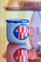 Tazza in Gres Willy con Pesce