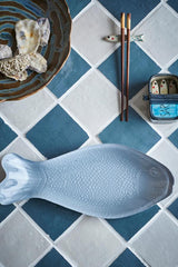 Vassoio Yuna a Forma di Pesce in Vetro
