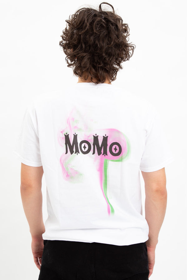 MOMO T-SHIRT "SMOKE" BIANCA