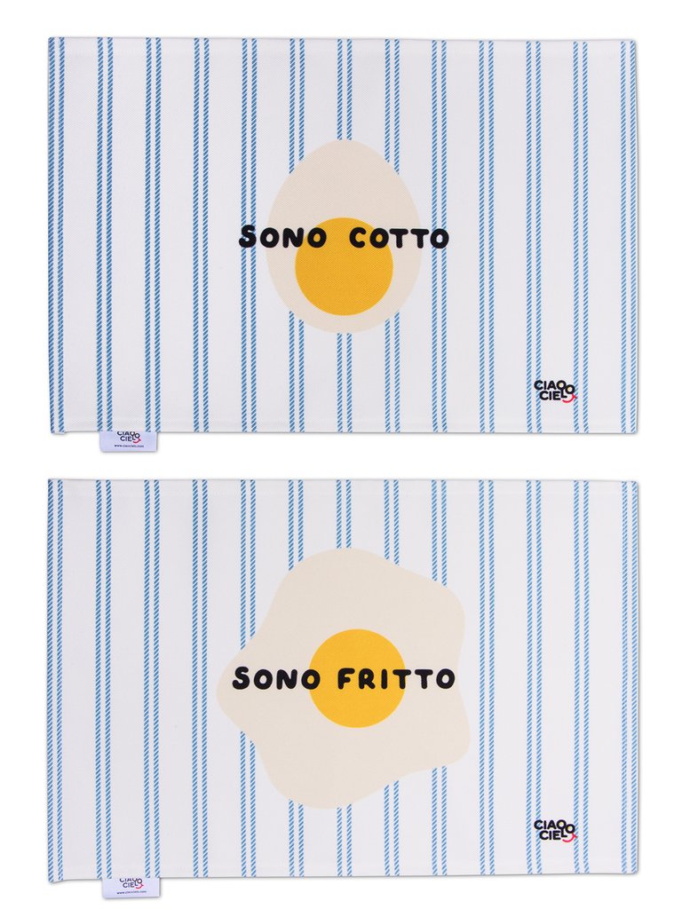 TOVAGLIETTE AMERICANE CIAOCIELO SONO COTTO & SONO FRITTO